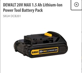 Dewalt 20V Max 1.5Ah Battery