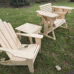 (3) Piece set of Vintage Adahondric Chairs 