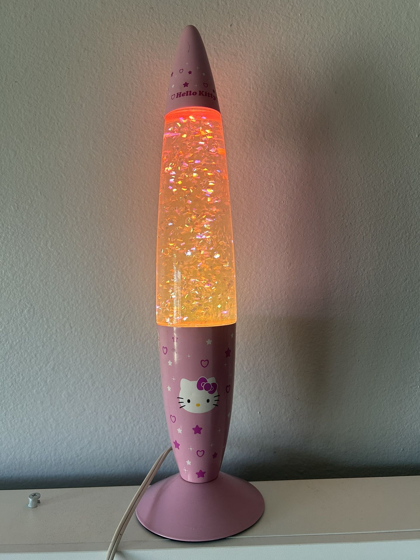 Hello Kitty glitter Lava Lamp 
