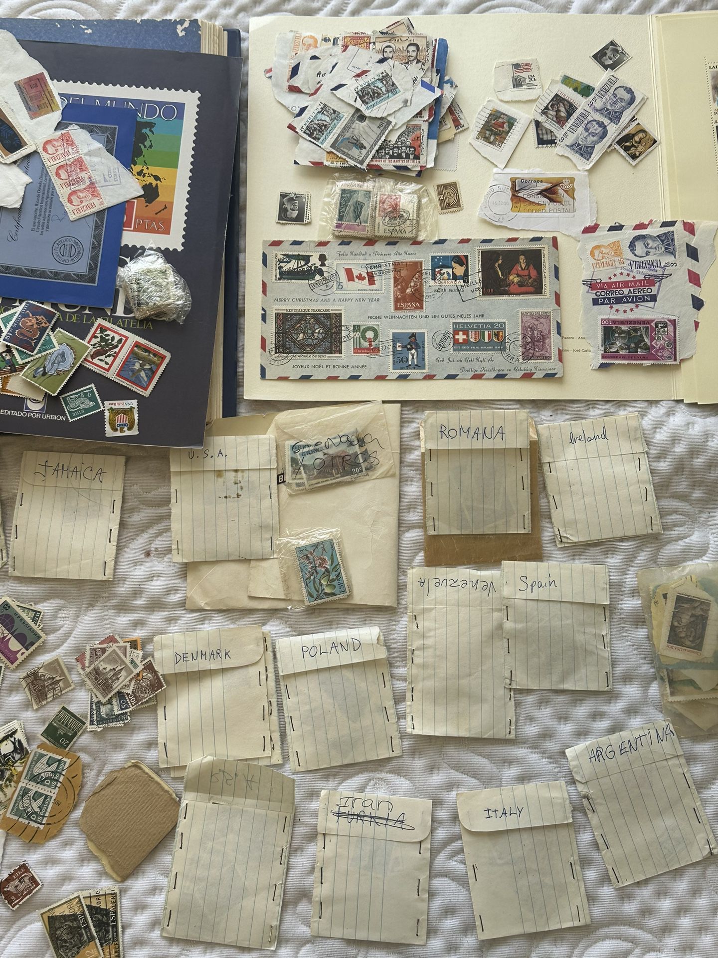 Rare Huge Vintage Stamp Collection Worth A lot Has Many Different Types 