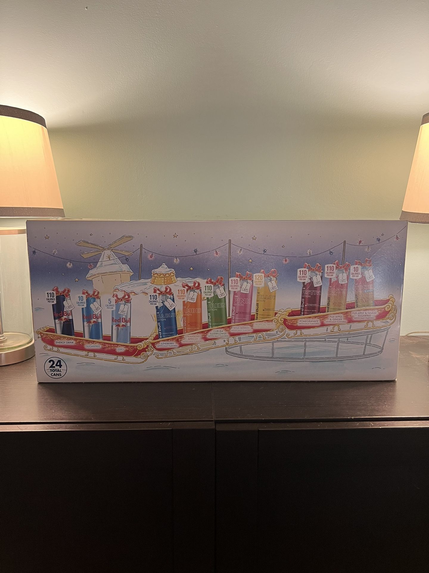 Red Bull Energy Drink Variety Advent Calendar Pack, with 80mg Caffeine, Taurine & B Vitamins, 8.4 fl. oz.
