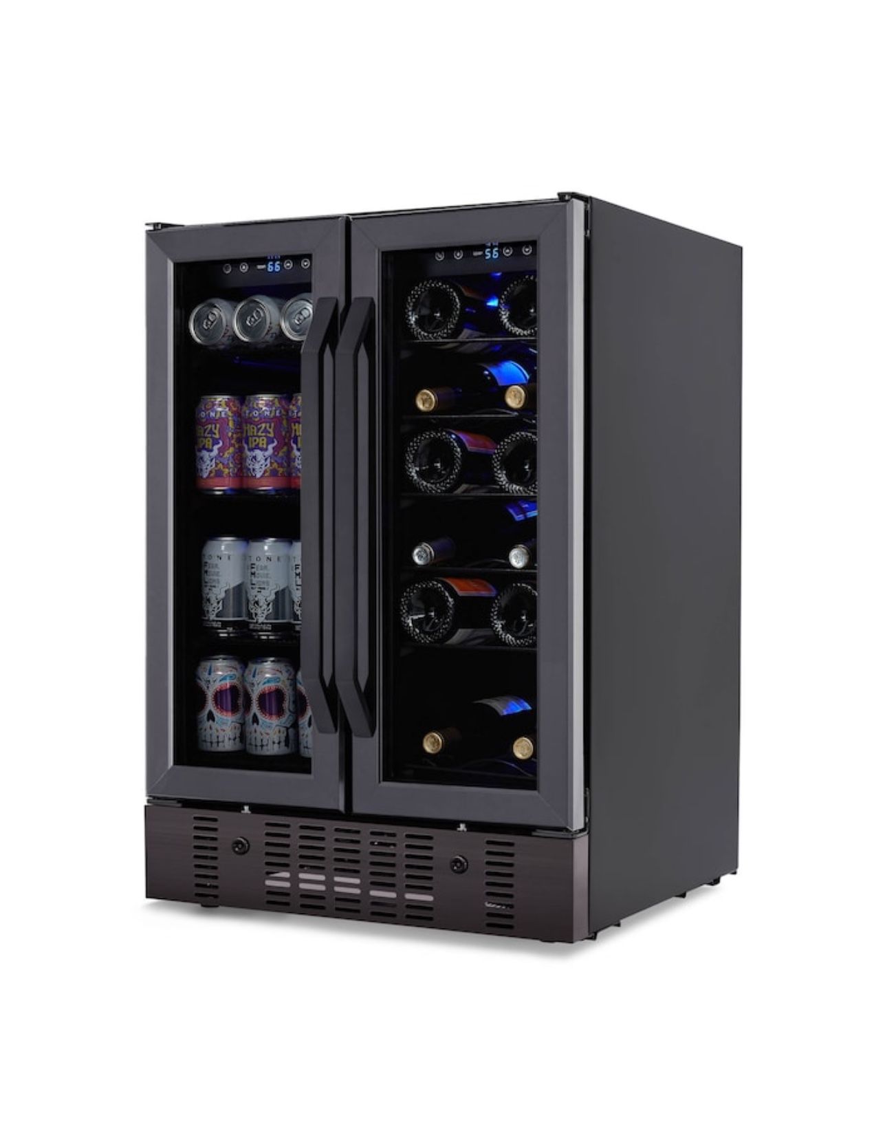 24” French Door Wine / Bev Fridge- Black Stainless Steel $1500 Value 
