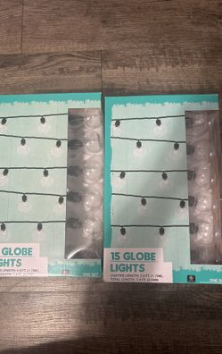 4 Boxes Of Patio Garden 15 Globe String Lights Outdoor