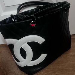 Chanel Black Ligne Cambon Large Tote Bag/10 Series