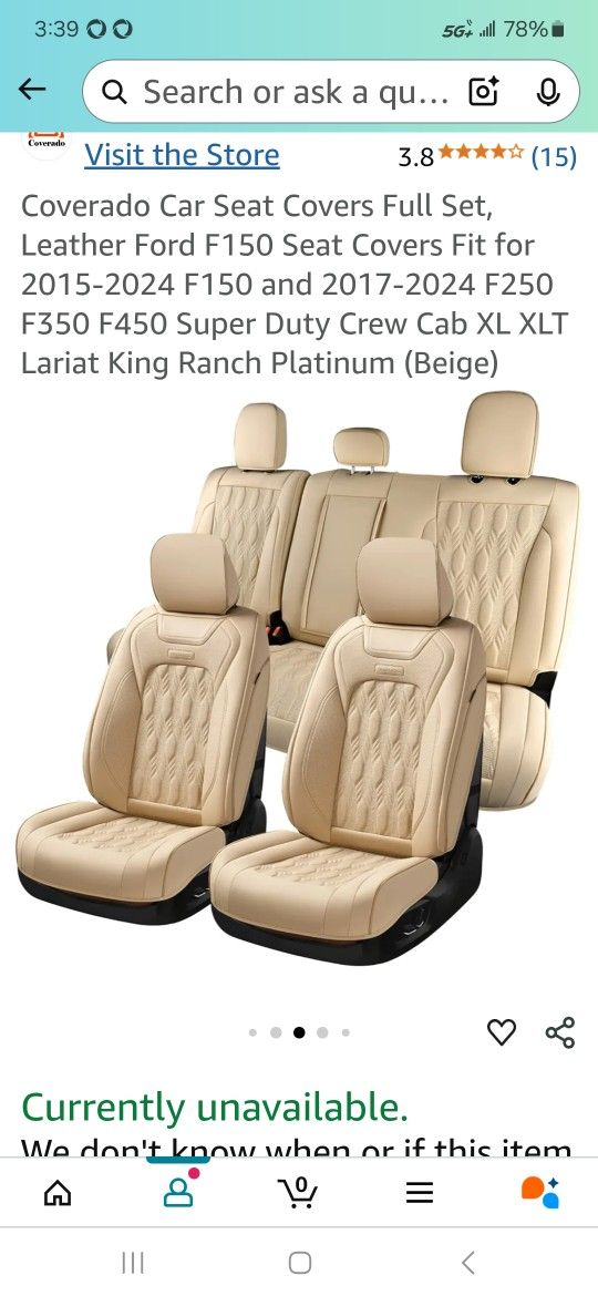 Ford F150 Seat Covers