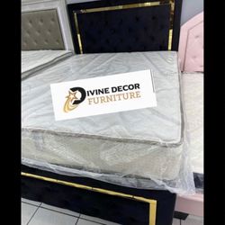 New Queen + Mattress Set