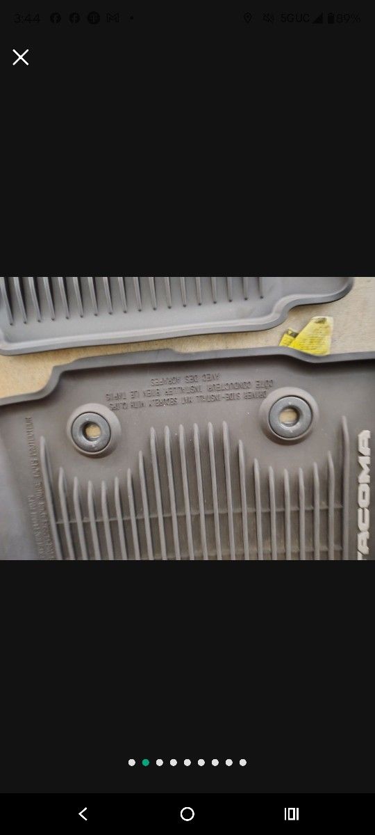 Toyota Tacoma 16-21 Rubber Floor Matt Originals Toyota $99