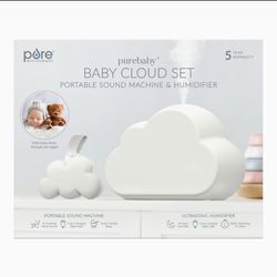 Pure Enrichment Baby Cloud Set Portable Sound Machine + Humidifier