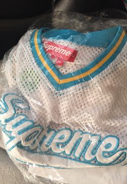 Supreme mesh (white & blue) jersey
