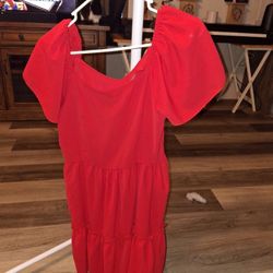 Shein Womens Red Dress Size Small