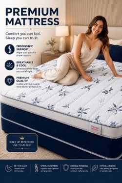 Brand New Ortho Supreme Mattresses – prices vary by size- Enjoy fast Free Delivery - Hablamos espanol