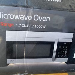 lg microwave over the range 1.7 cu.ft /1000 w
