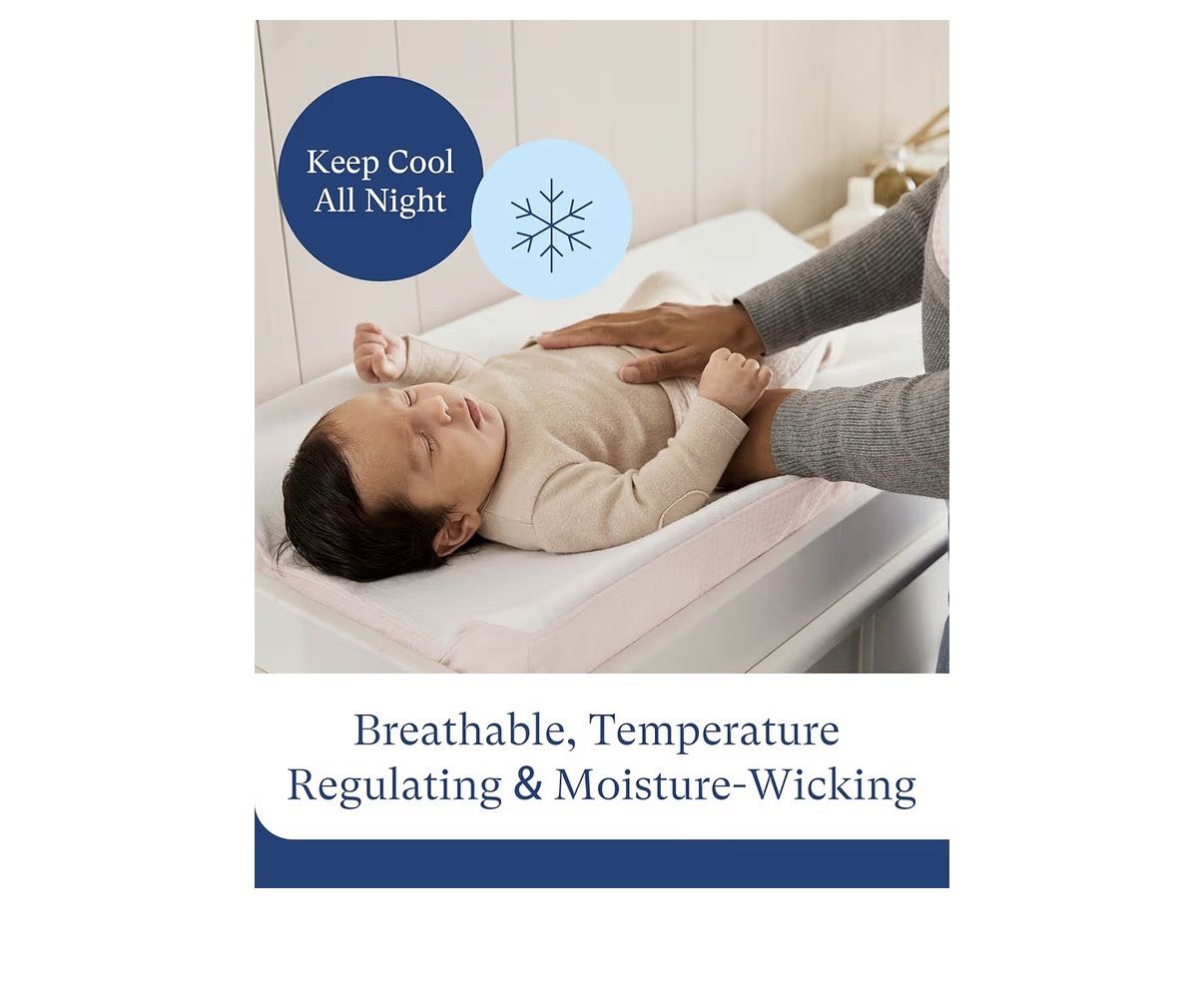 PurComfy Supersoft Diaper Changing Pad Covers, 2-Pack Premium Bamboo Viscose Change Table Pad Covers for Baby Girls and Boys, Hypoallergenic Stretchy