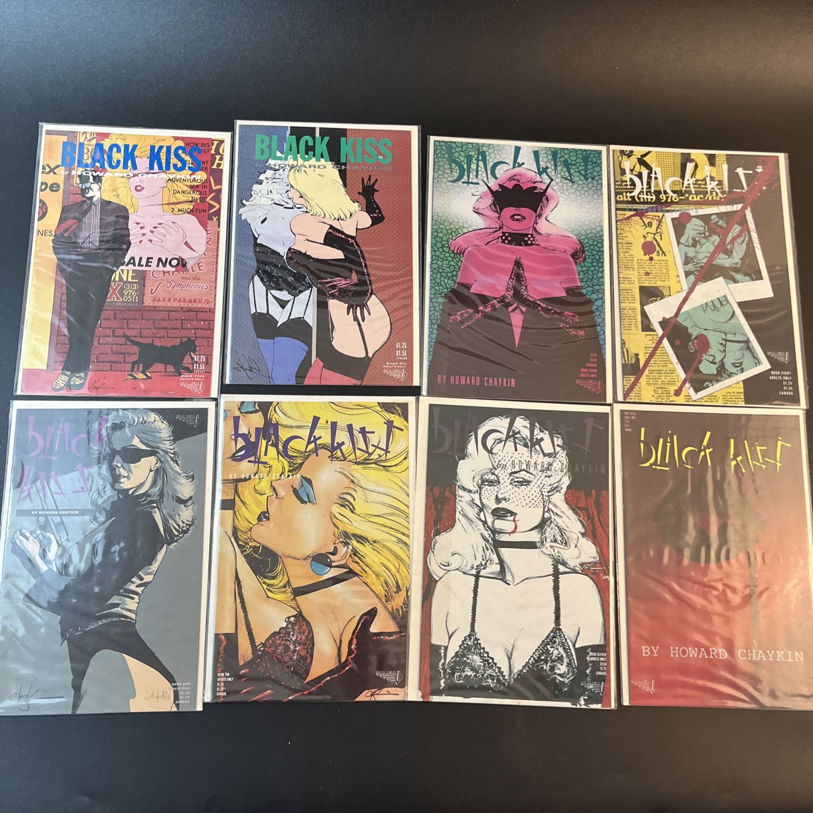 Mature Comic Lot: Black Kiss Ironwood 5-12 Wt Drms Euros Eurotica Heavy Metal