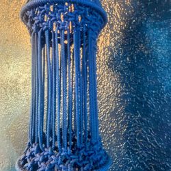 New Blue Macrame Wall Tessel