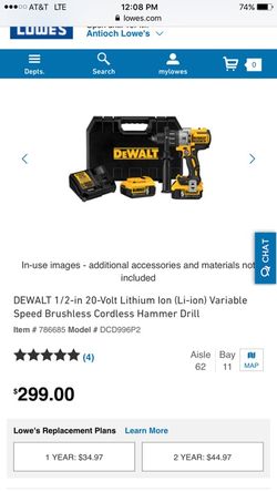 DEWALT BRUSHLESS 20V HAMMER DRILL