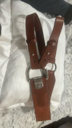 Leather waist belt