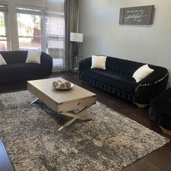 3 piece tufted sofa set 
