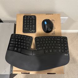 Microsoft Sculpt Ergonomic Keyboard Mouse And Number Pad