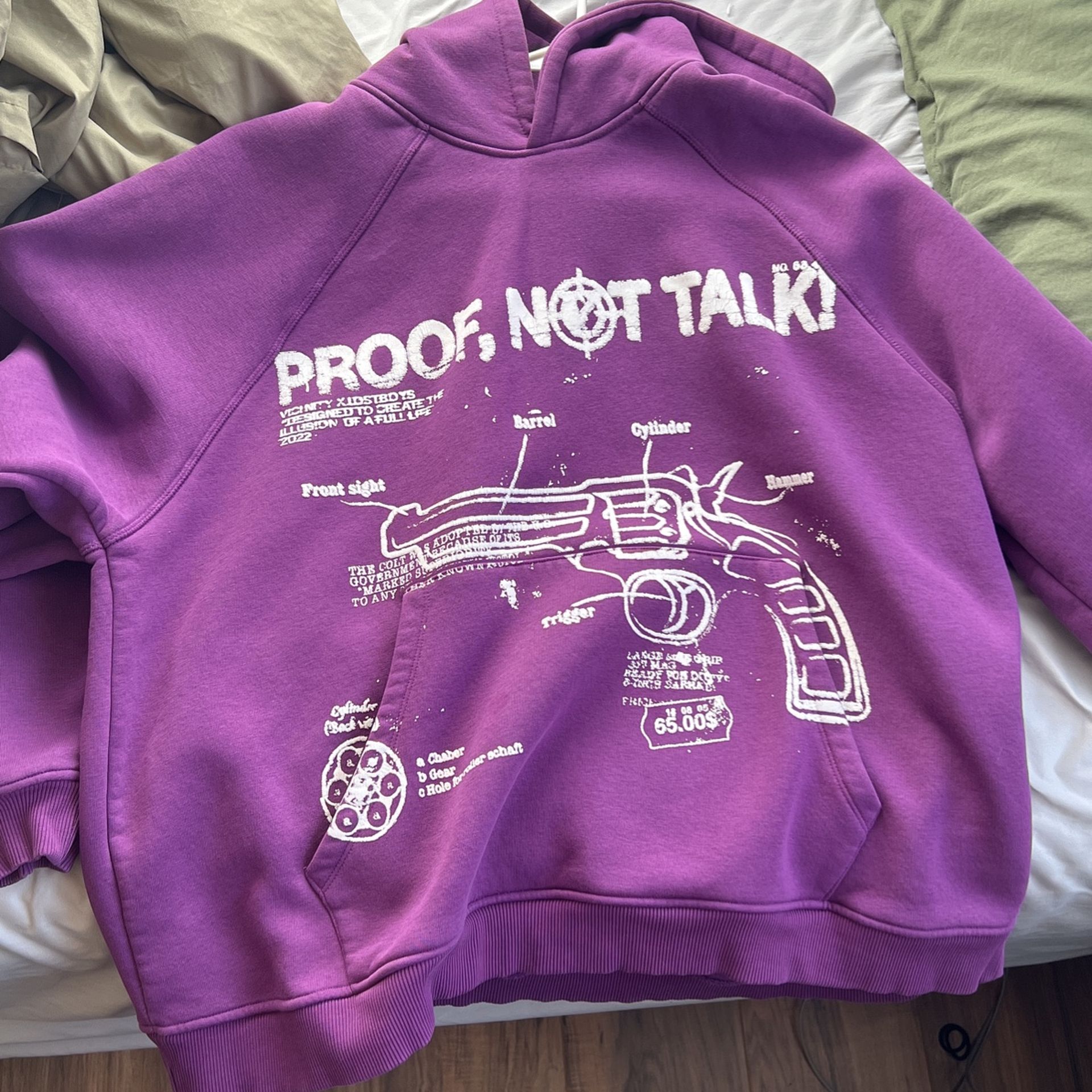 custom vincinity hoodie proof not talk