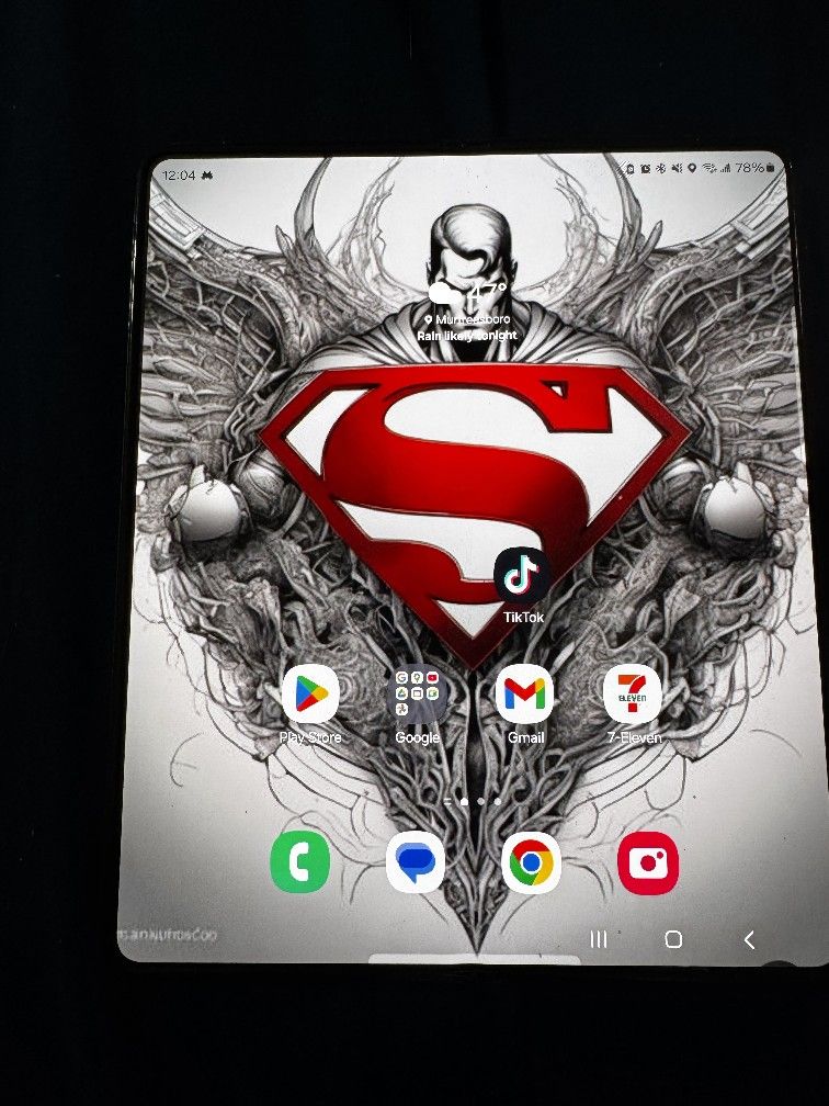 Samsung Galaxy Z Fold 5 With TikTok On It
