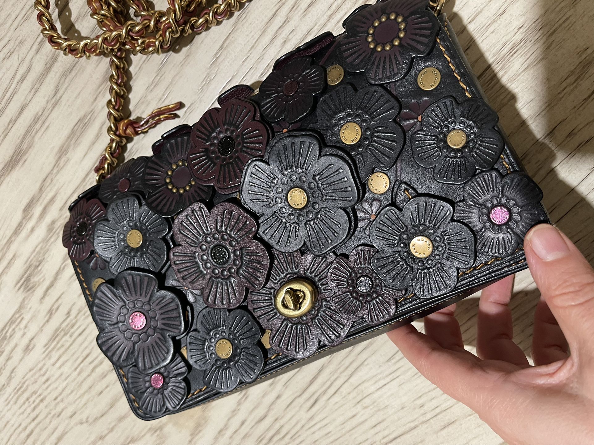 Coach 1941 Tea Rose Dinky Bag Crossbody 20215 Black