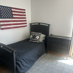 Black twin Bed Frame 