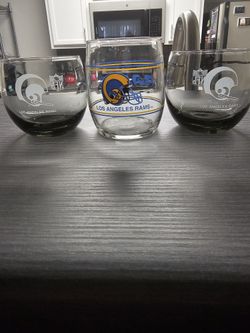 Rams Glass Cup from the 1970's 
