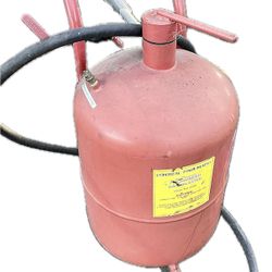 Central Pneumatic Pressurized Sandblaster Abrasive Blasting Tank + Gauge & Hose 