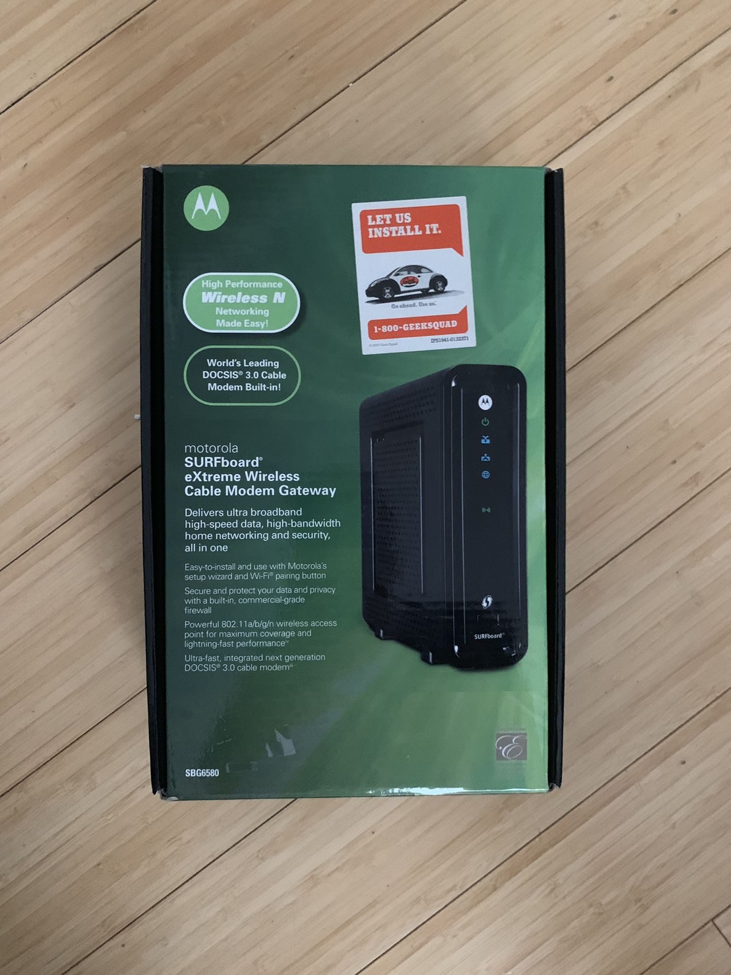 Cable modem router combo.