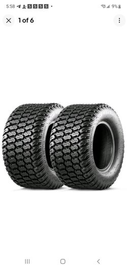 🚜 Brand New MaxAuto 16x7.50-8 Turf Saver Lawn Mower Tires – 4 Ply Set of 2