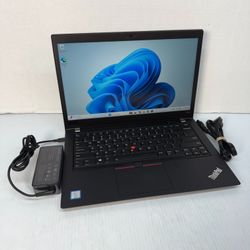 Lenovo ThinkPad T480s i5-8350U 14" Windows 11 Pro Laptop 512GB SSD 16GB RAM