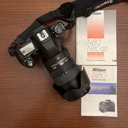 Nikon 35mm N80 QD SLR Camera 