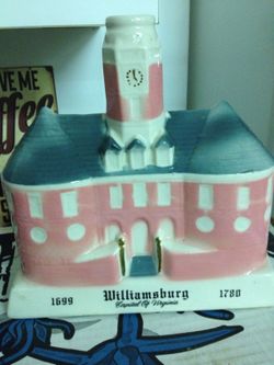 Williamsburg pink decanter collectible