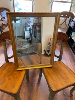 Large beveled mirror