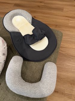 Baby Lounger and Head Support Pillow Set
