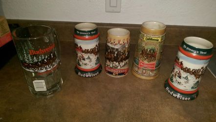 Budweiser steins..collectable