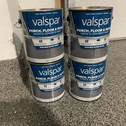 6 Gallons Of Gray Concrete, Wood, porch, floor, and patio paint sales bar