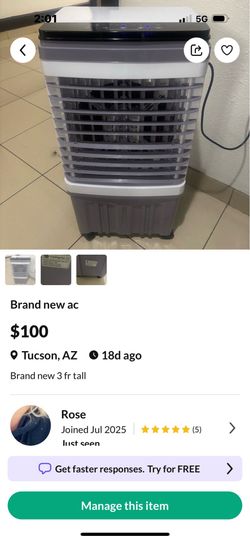 Brand new portable ac