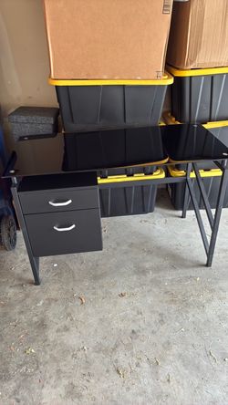 Black desk