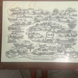 Corvette 1977 Etching  Gm Chevrolet 