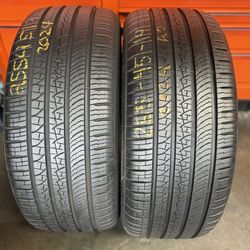19” tires pirelli 255/45/19 semi new with free installation $200