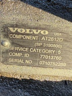 2015 Volvo AT2612D Transmission for a Volvo