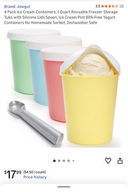 Ice cream containers