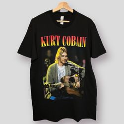 VINTAGE STYLE “KURT COBAIN” TEE SIZE S,M,L,XL,2XL