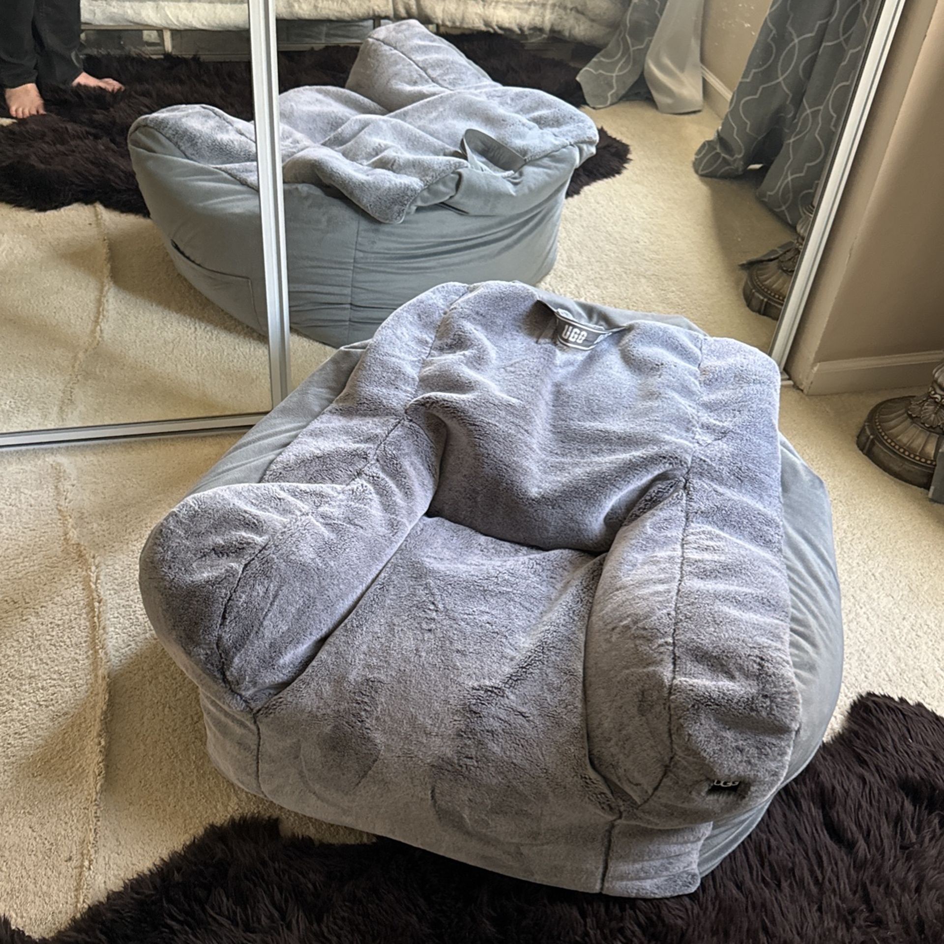 UGG Gray Bean Bag Chair