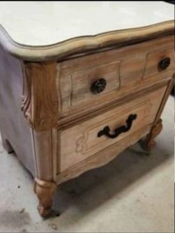 Vintage wood nightstand