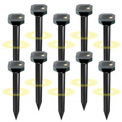 AZQPOD Solar Ultrasonic Pest Repeller - 10 Pack
