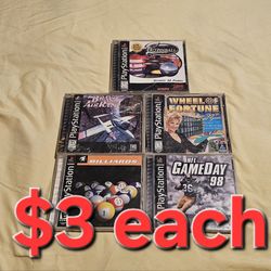 Playstation 1 ps1 games $3 each