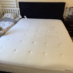 queen bed frame and mattress